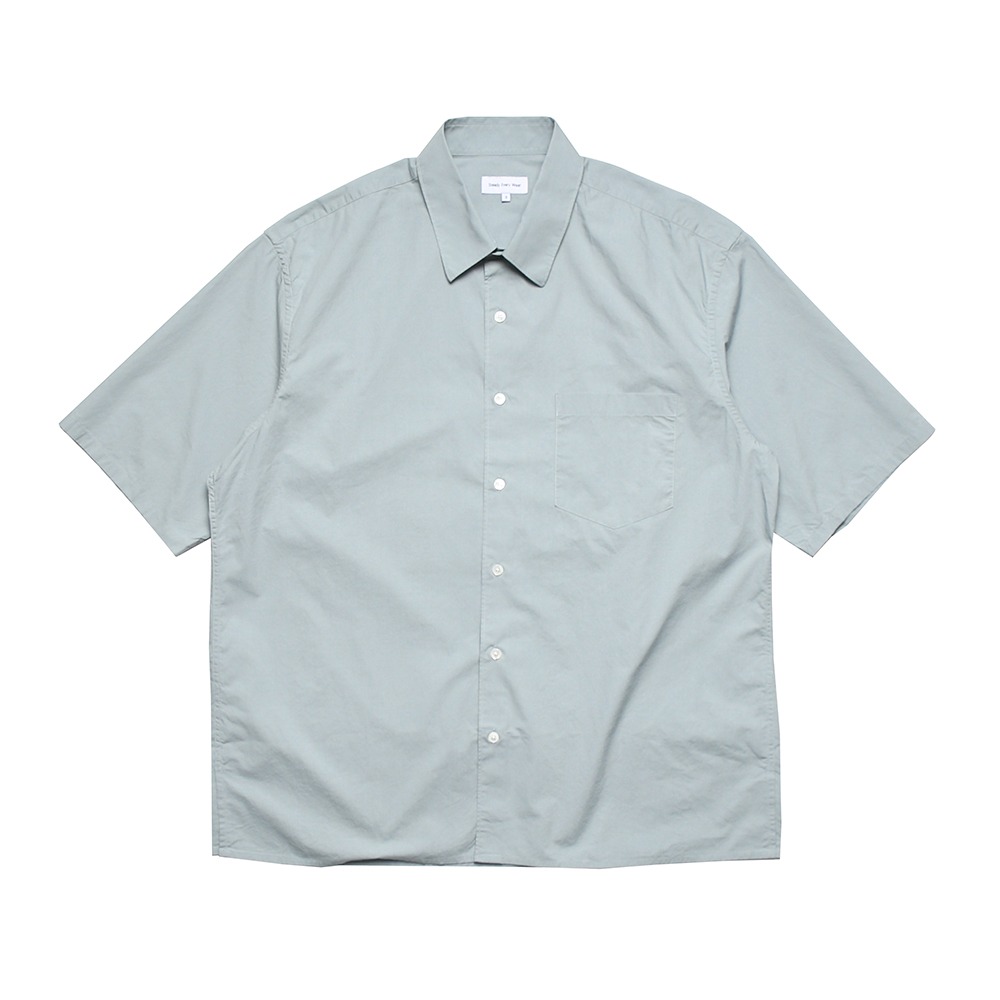 [Steady Every Wear]  Relaxed Half Sleeved Daily Shirts Light Green  
