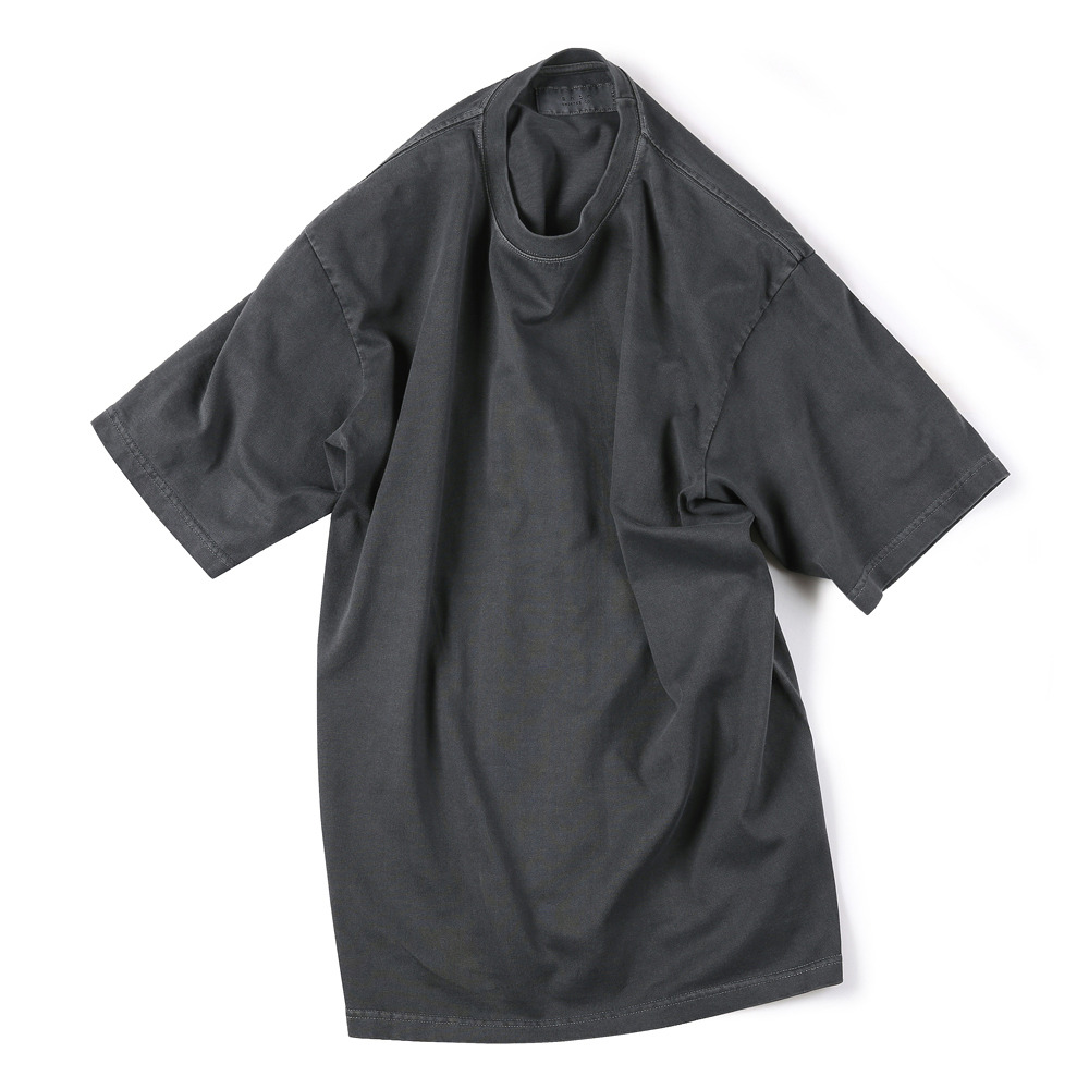 [Shirter]  Garments Dyed T-Shirts Dark Grey  