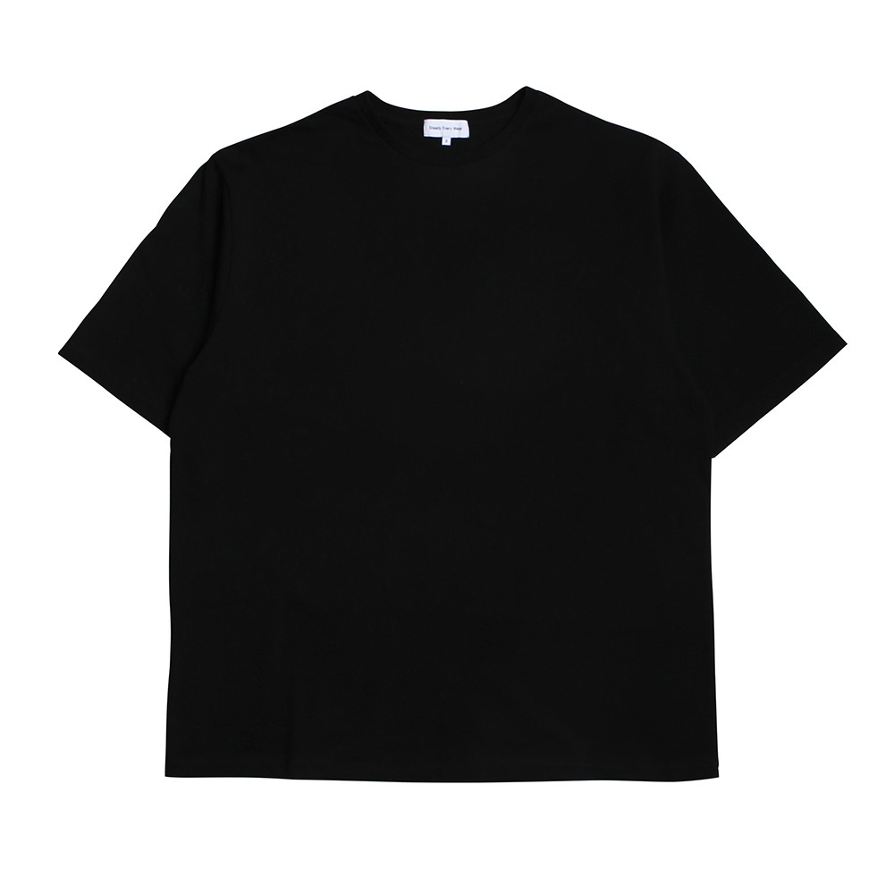 [Steady Every Wear]  Half Sleeved Daily T-Shirts Black