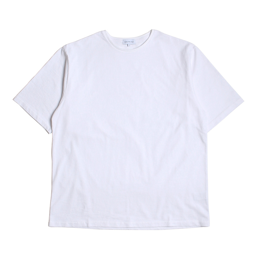 [Steady Every Wear]  Half Sleeved Daily T-Shirts White
