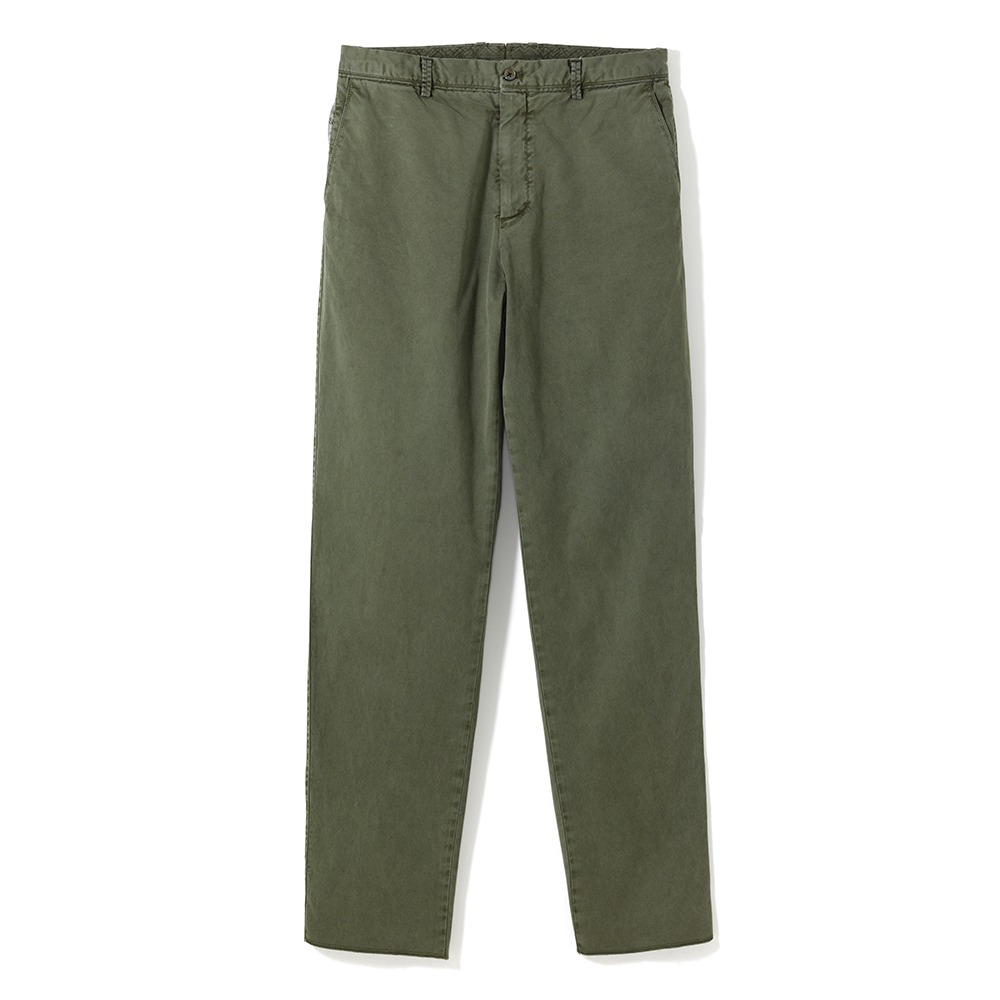 [Rise&amp;Below]  12oz Supima 4ply Garment dyed 302 Loose Tapered Sage Olive