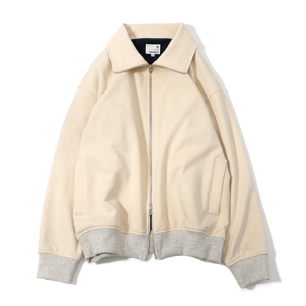 [Horlisun]  22SS Willow Collar Zip Up Jacket Cream