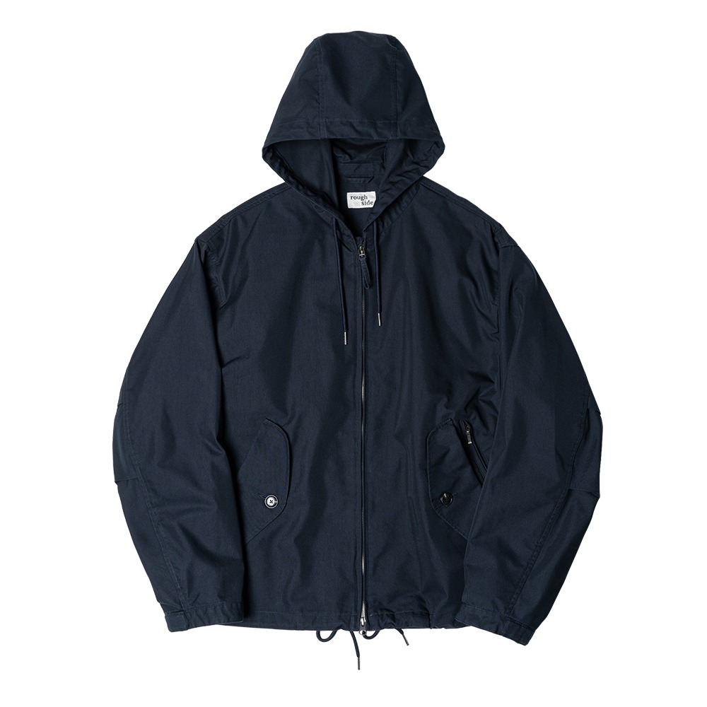 [Rough Side]  Hill Parka Navy