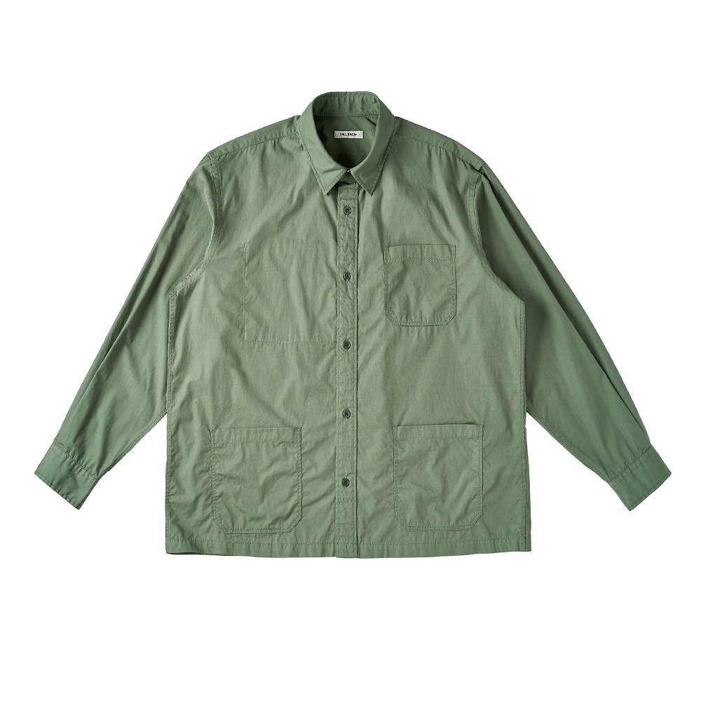 [Fall Break]  Cotton Shirts Jacket Olive