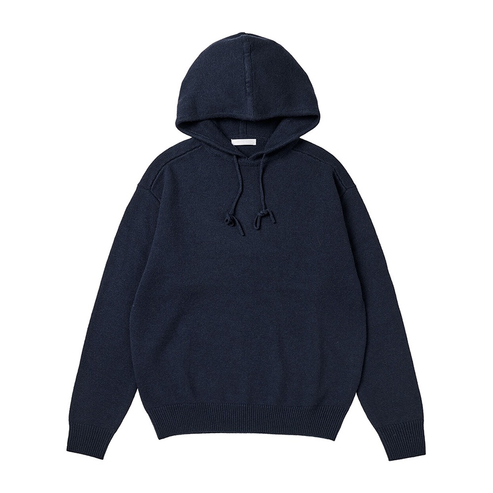 [Worthwhile Movement]   Coomfy Knit Hoodie Navy