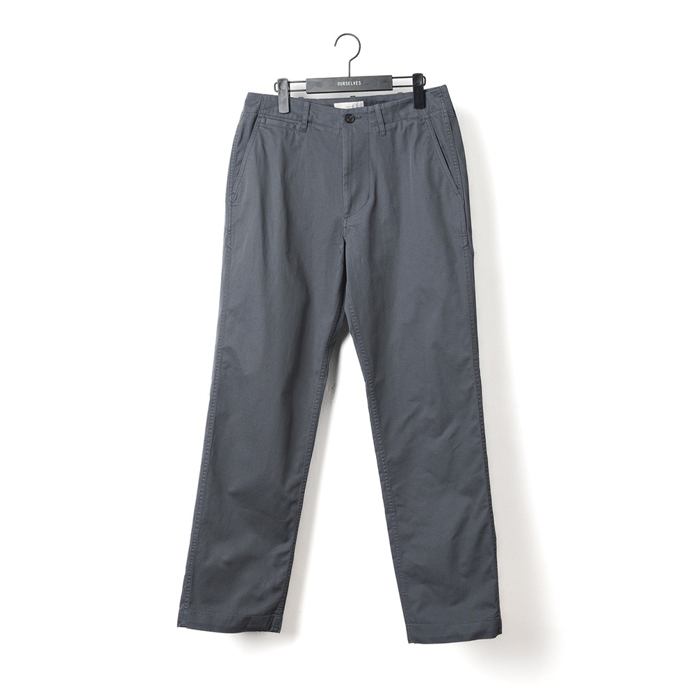 [Ourselves]  24SS Organic Cotton Relaxed Chino Pants Vintage Blue