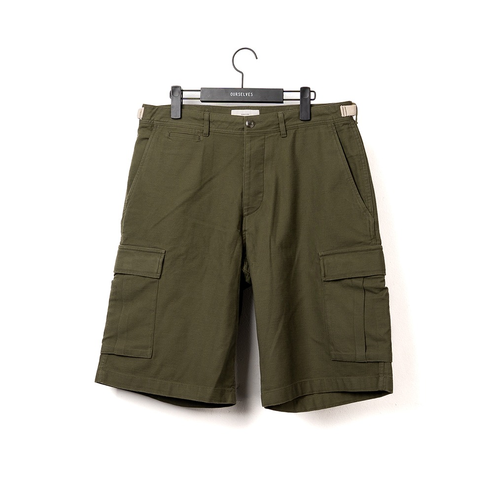 [Ourselves]  24SS Back Satin B.D.U Shorts Olive Drab  4/19일 구매건까지 무료 교환 및 무료 반품