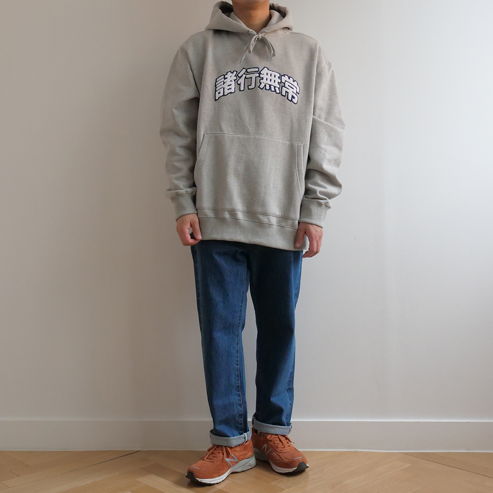 [Youngwall Junction]  Anicca College Hoodie Grey