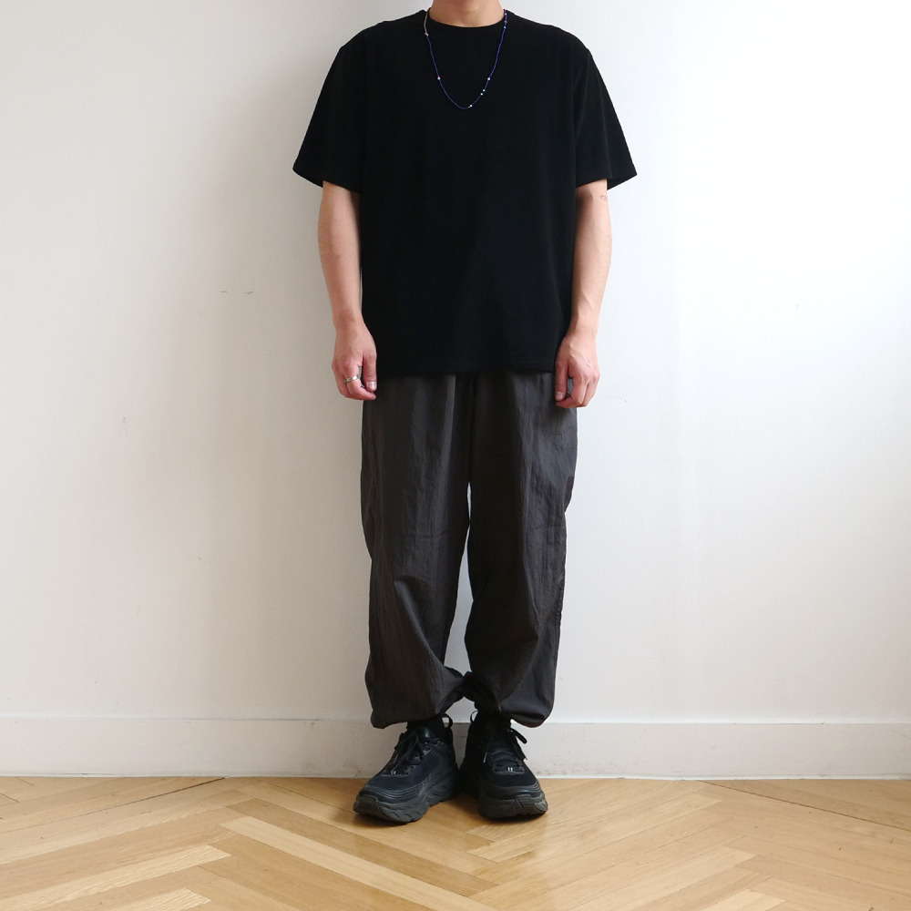 [Steady Every Wear]  Half Sleeved Daily T-Shirts Black