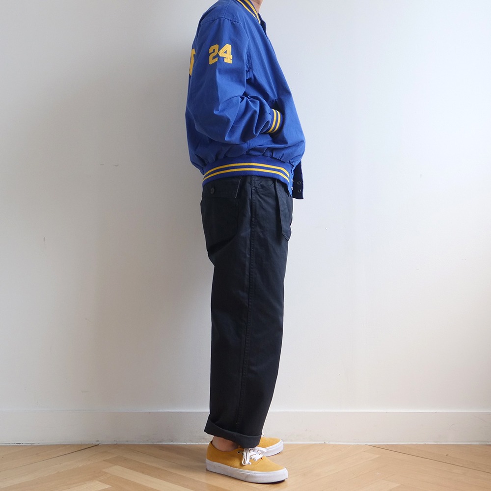 [Softur]  Belted Fatigue Pants Navy