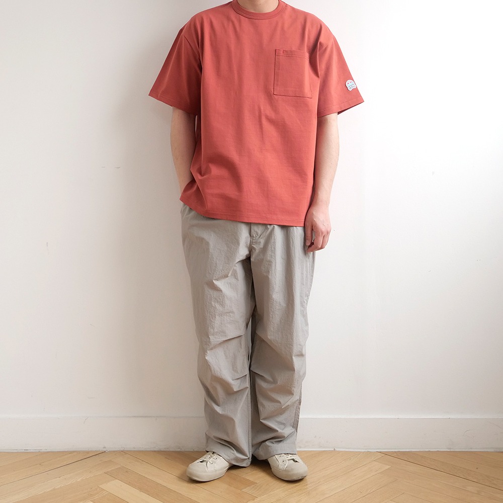 [Horlisun]  21SS Lawrence Overfit Short Sleeve Pocket T-shirts Cherry Tomato  