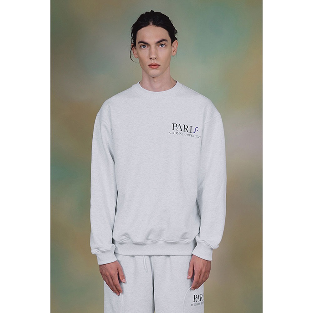 [Shirter]  Paris Printed Sweatshirt Melange White   30% Season Off 