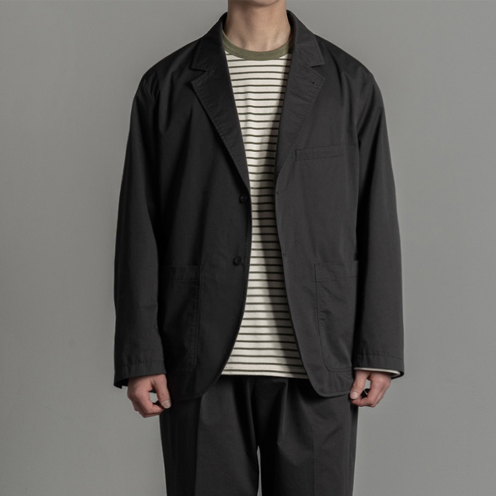 [Rough Side]  Club Jacket Charcoal
