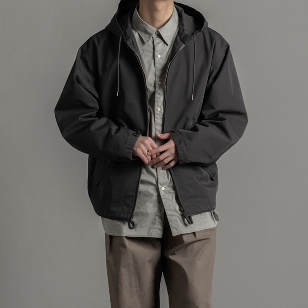 [Rough Side]  Hill Parka Charcoal