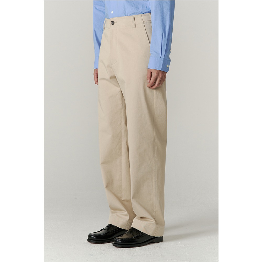 [INTHERAW]  Officer Chino Pants Light Beige