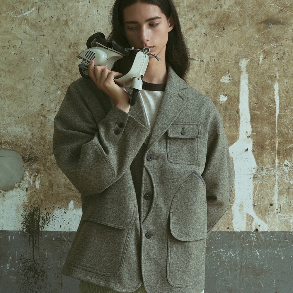 [Apophenian]  Collector Jacket Warm Grey